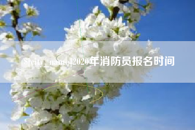 驻马店2020年消防员报名时间