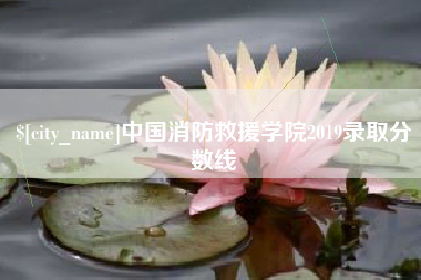 驻马店中国消防救援学院2019录取分数线