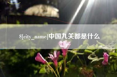 驻马店中国九关都是什么
