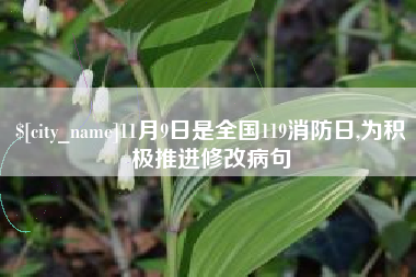 驻马店11月9日是全国119消防日,为积极推进修改病句