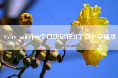 驻马店一个口诀记住34个省小学课本