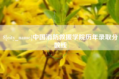 驻马店中国消防救援学院历年录取分数线