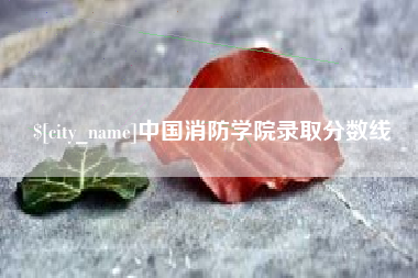 驻马店中国消防学院录取分数线