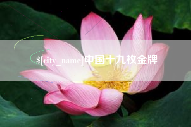 驻马店中国十九枚金牌