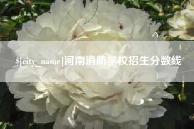驻马店河南消防学校招生分数线