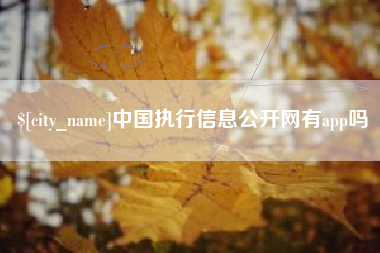 驻马店中国执行信息公开网有app吗