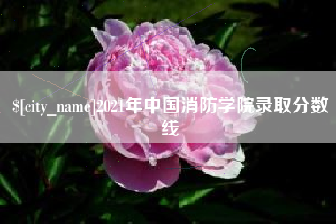 驻马店2021年中国消防学院录取分数线