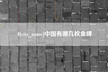 驻马店中国有哪几枚金牌