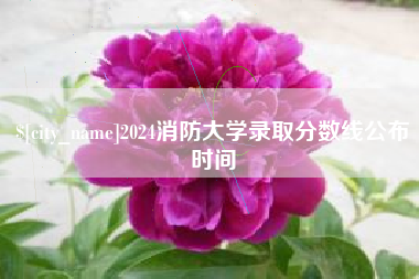 驻马店2024消防大学录取分数线公布时间