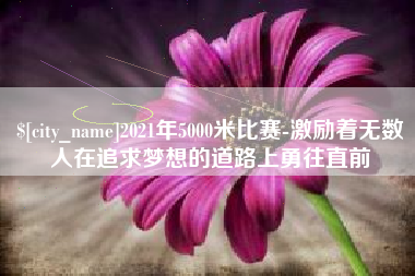 驻马店2021年5000米比赛-激励着无数人在追求梦想的道路上勇往直前
