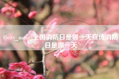 驻马店全国消防日是哪一天宣传消防日是哪一天