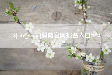 驻马店消防官网报名入口2023