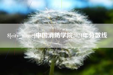 驻马店中国消防学院2024年分数线
