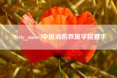 驻马店中国消防救援学院要求