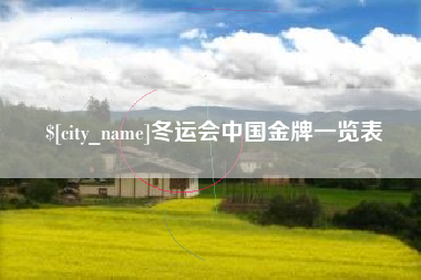 驻马店冬运会中国金牌一览表