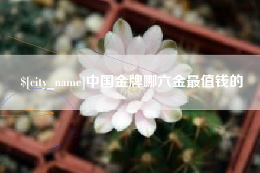 驻马店中国金牌哪六金最值钱的