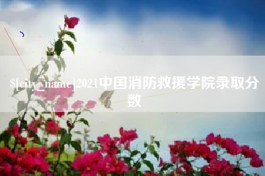 驻马店2021中国消防救援学院录取分数
