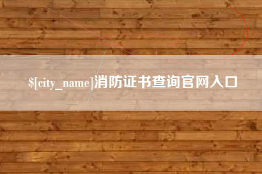 驻马店消防证书查询官网入口