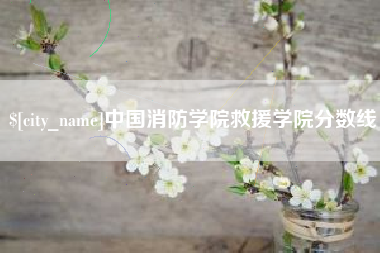 驻马店中国消防学院救援学院分数线