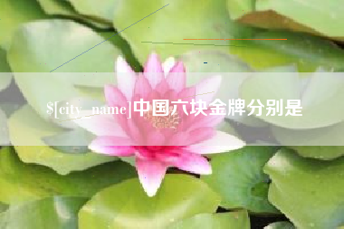 驻马店中国六块金牌分别是