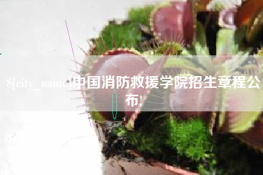 驻马店中国消防救援学院招生章程公布!